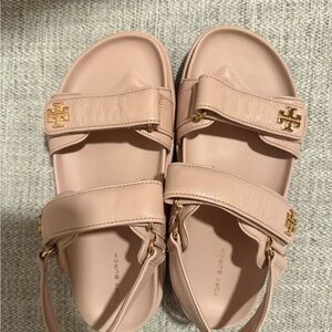 Never Worn Brand New Tory Burch Pink Double Strap Sandals